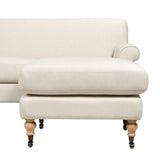 Alana - L-Shape Reversible Sectional Sofa - Light Beige by Jennifer Taylor Home | Bel Furniture