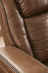 Gruaro - Power Reclining Loveseat With Console / Adjustable Headrest - Amber