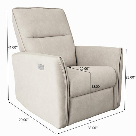 Asheville - Suede Recliner Chair - view 3