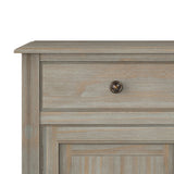 Connaught - Entryway Storage Cabinet - Distressed Gray by Simpli-Home | Bel Furniture