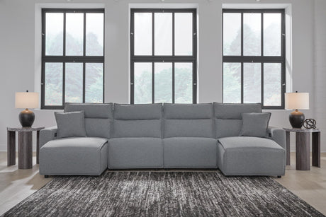 Modmax II - Reclining Sectional - Salt And Pepper - view 44