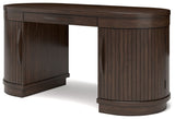 Korestone - Warm Brown - 3 Pc. - Home Office Desk, Chair, Credenza by Signature Design by Ashley® | Bel Furniture