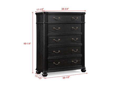 Kingsbury - Chest - Black by Crown Mark | Bel Furniture