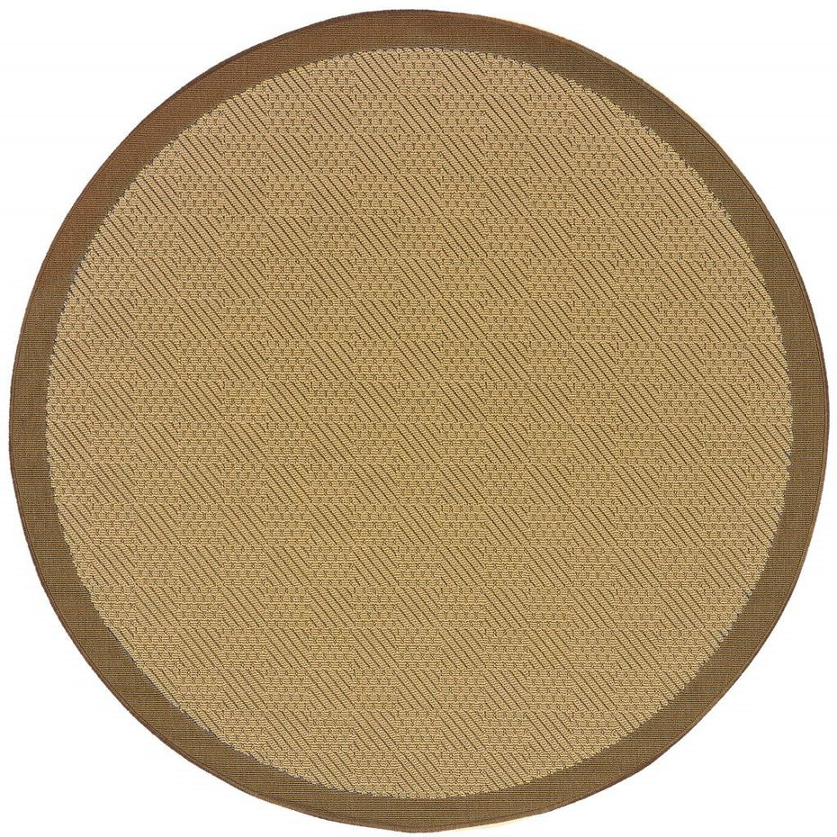 8' X 8' Indoor / Outdoor Area Rug - Beige