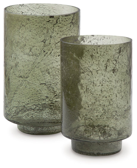 Clarkton - Green - Candle Holder Set (Set of 2) by Signature Design by Ashley® | Bel Furniture