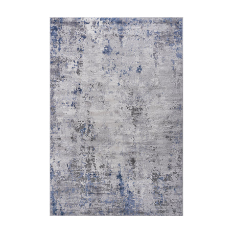 Marfi - 6' X 9' Abstract Area Rug - Silver / Blue - view 3