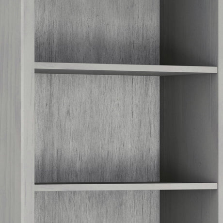 Amherst - 5 Shelf Bookcase - Fog Gray by Simpli-Home | Bel Furniture