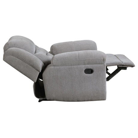 Gilson - Chenille Upholstered Reclining Glider Recliner - Gray by Coaster Fine Furniture | Bel Furniture