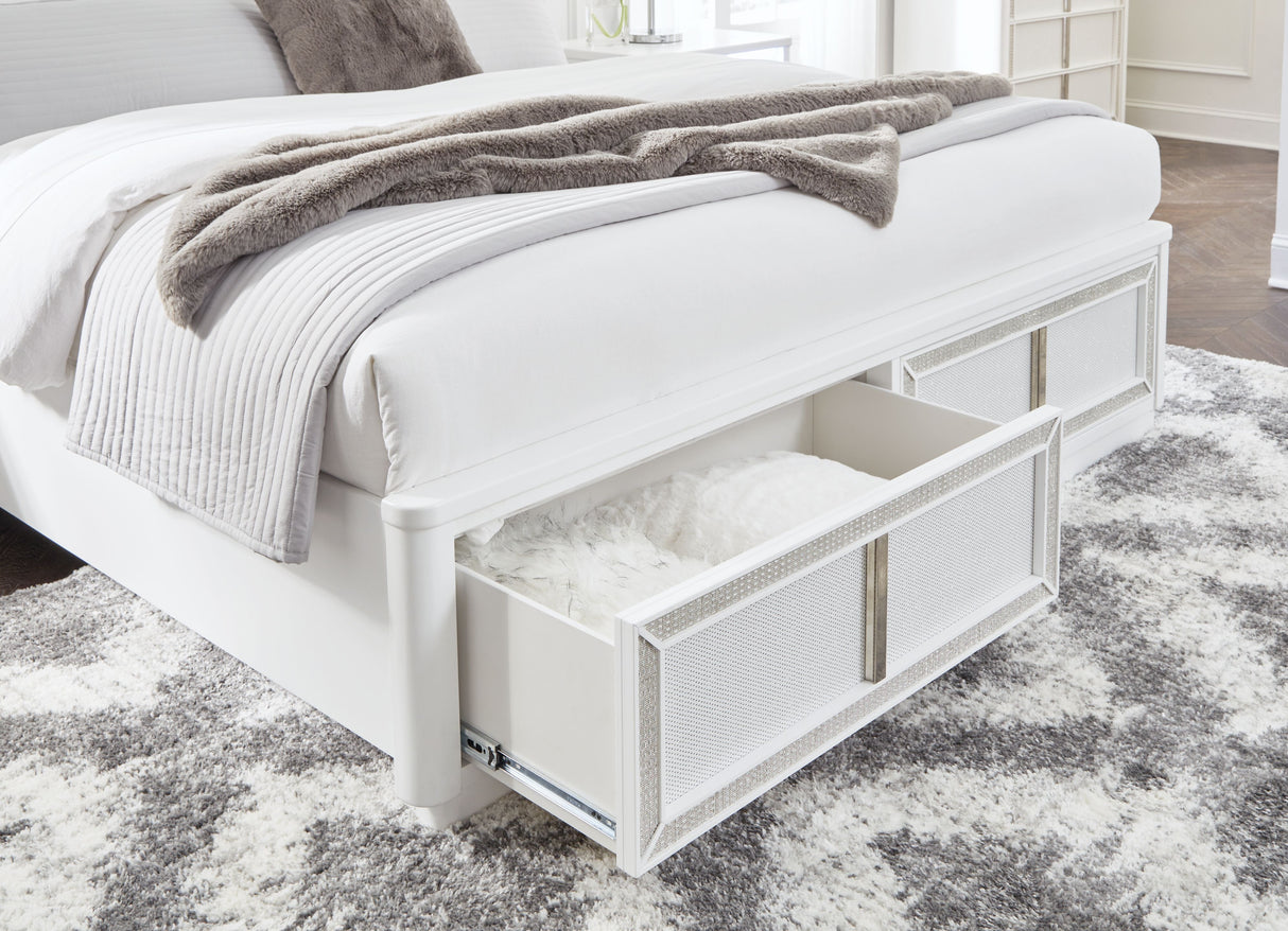 Chalanna - Upholstered Storage Bed by Signature Design by Ashley® | Bel Furniture