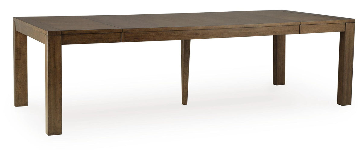 Marxmore Rectangular Dining Room Butterfly Extension Table Brown