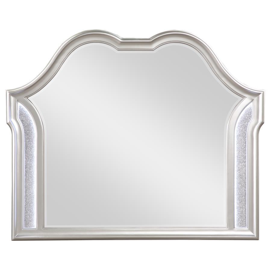 Evangeline - Dresser Mirror - Silver Oak by CoasterElevations | Bel Furniture
