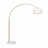 Ambient - Arch Floor Lamp With Large Shade - Gold / White