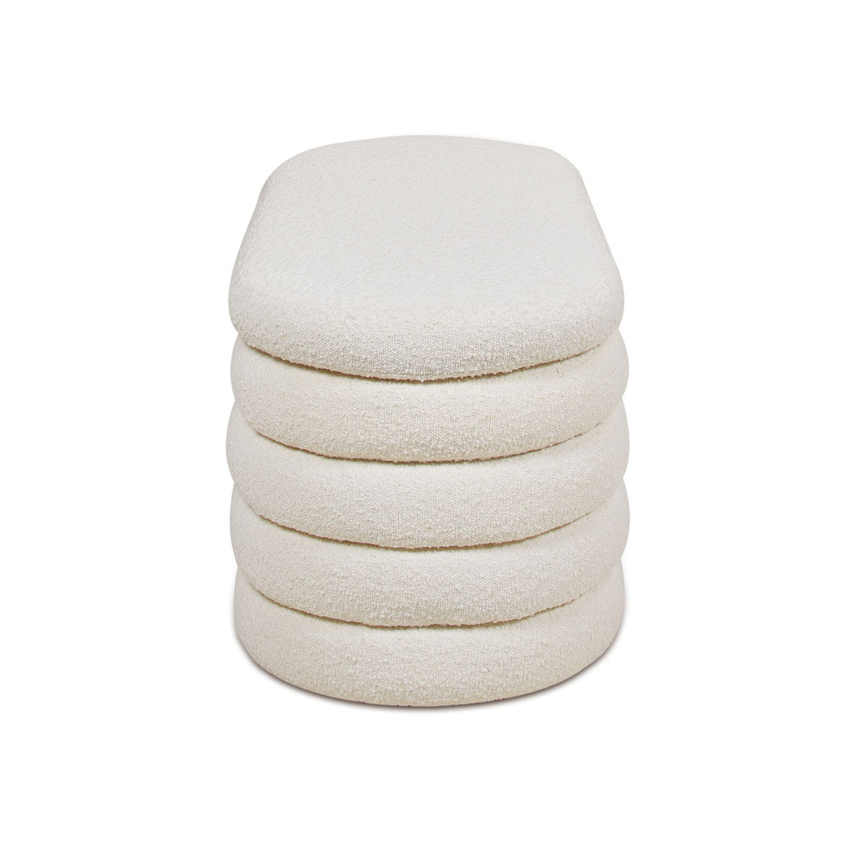 Fuji - Upholstered Oval Storage Bench by Jennifer Taylor Home | Bel Furniture