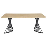 Altus - Composite Wood Dining Table - Natural Oak by CoasterEveryday | Bel Furniture