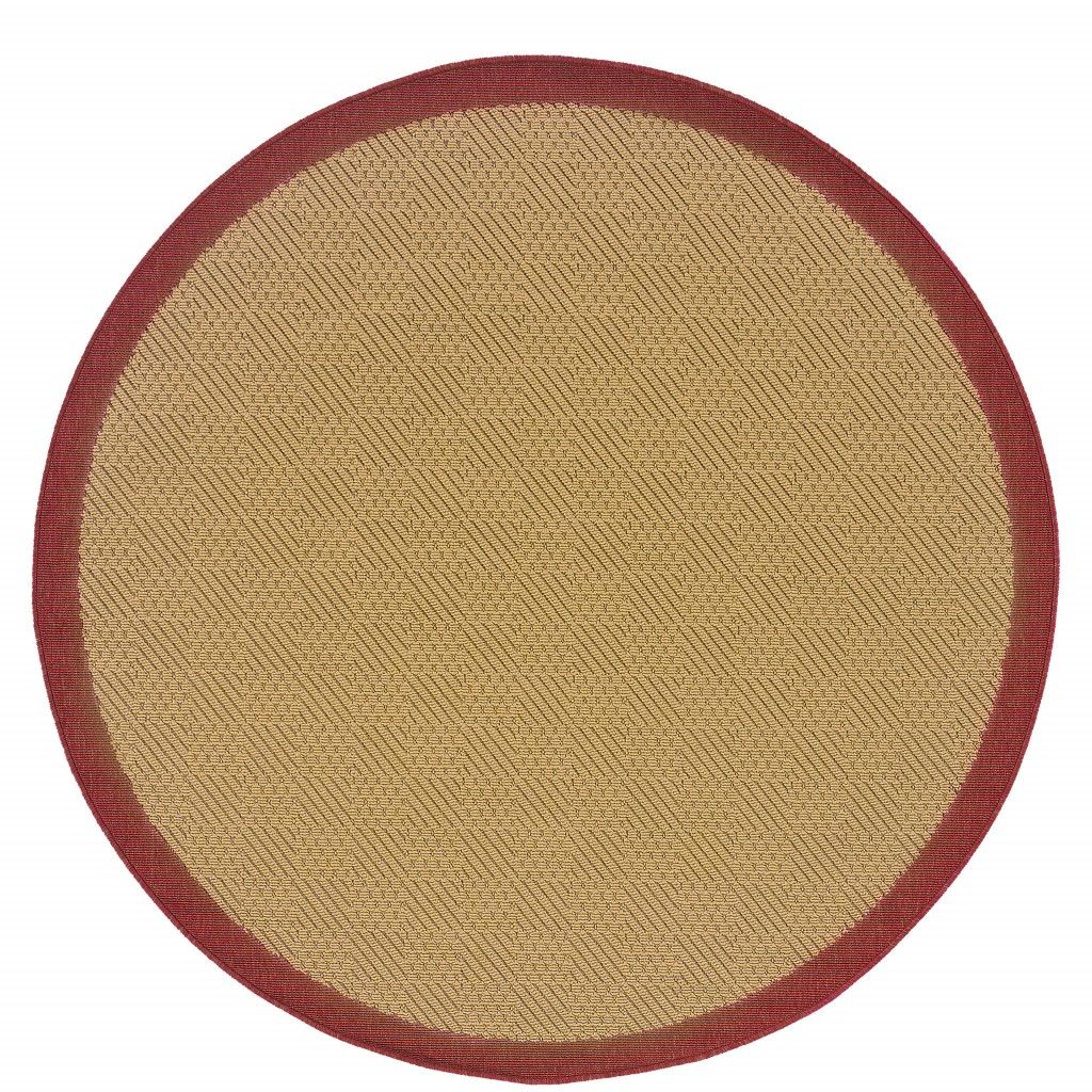 8' X 8' Outdoor / Indoor Area Rug - Beige