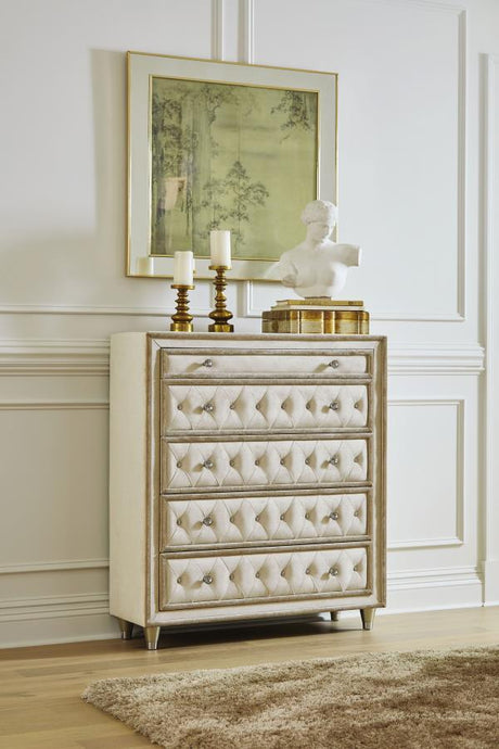 Antonella - 5-Drawer Bedroom Chest by CoasterElevations | Bel Furniture