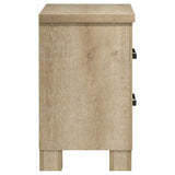 Oakglen - 2-Drawer Nightstand Bedside Table - Weathered Oak by Coaster Fine Furniture | Bel Furniture