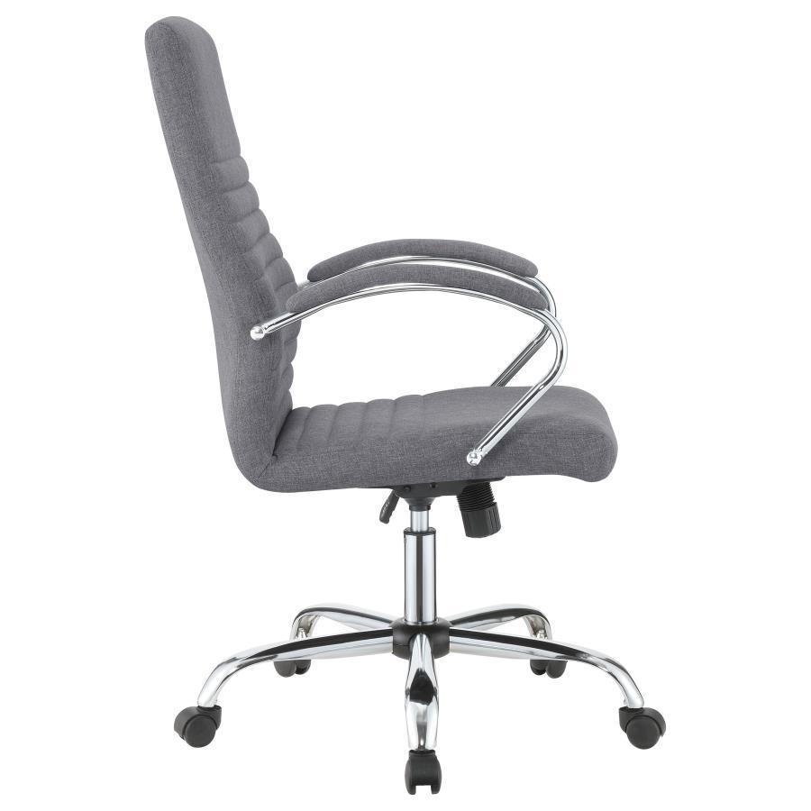 Abisko - Upholstered Adjustable Home Office Desk Chair - Gray