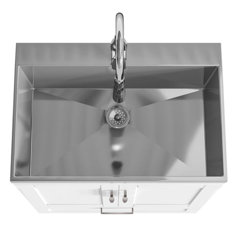 Reed - Deluxe Laundry Cabinet With Pull-Out Faucet And Stainless Steel Sink - view 12