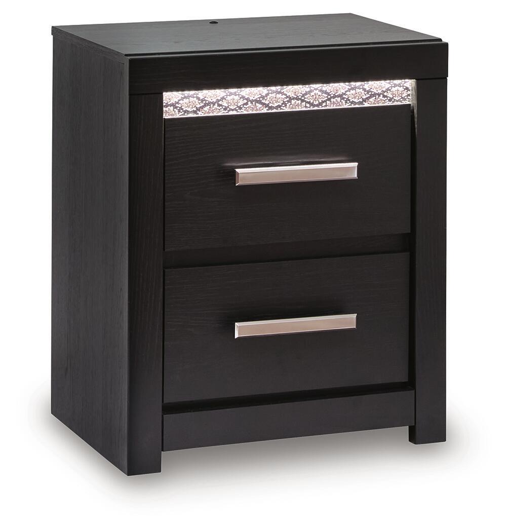 Brizmore Two Drawer Night Stand Black