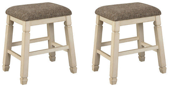 Bolanburg - Upholstered Stool (Set of 2) - Beige