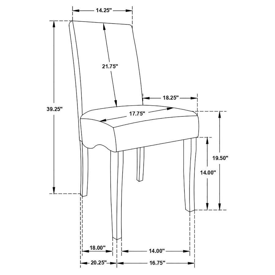 Stanton - Upholstered Dining Side Chairs (Set of 2) - Gray