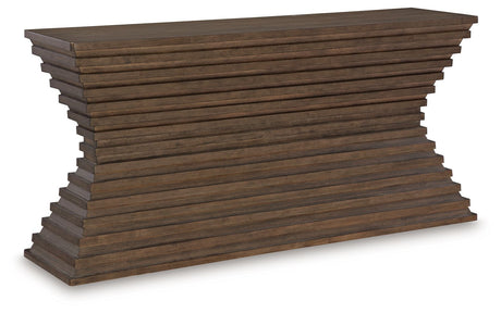 Hannodream - Warm Brown - Sofa Table by Signature Design by Ashley® | Bel Furniture