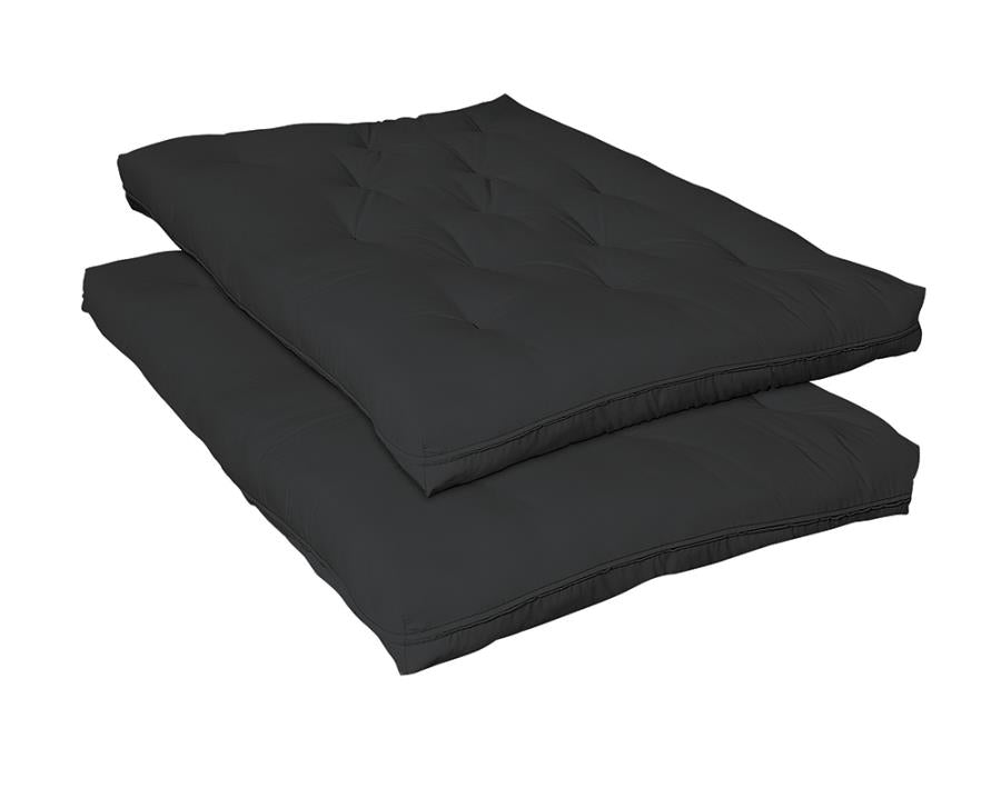 7-inch Deluxe Futon Pad Black