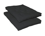 7-inch Deluxe Futon Pad Black