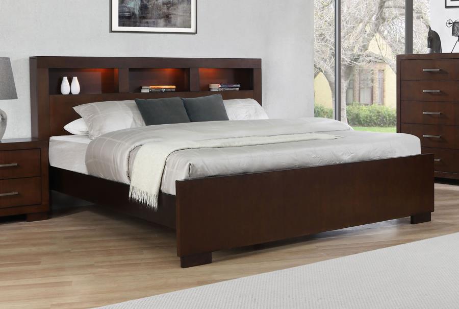 Jessica - LED Storage Bookcase Bed