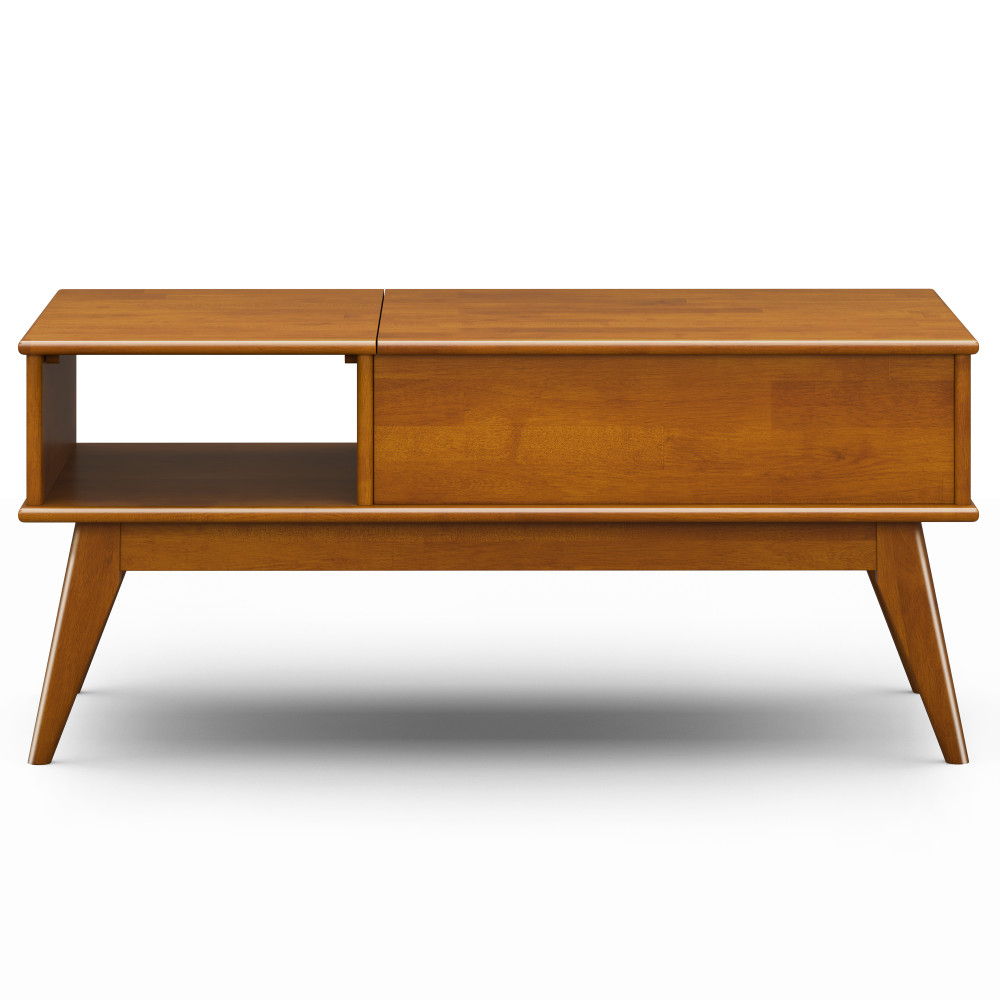 Draper - Lift Top Coffee Table - Teak by Simpli-Home | Bel Furniture