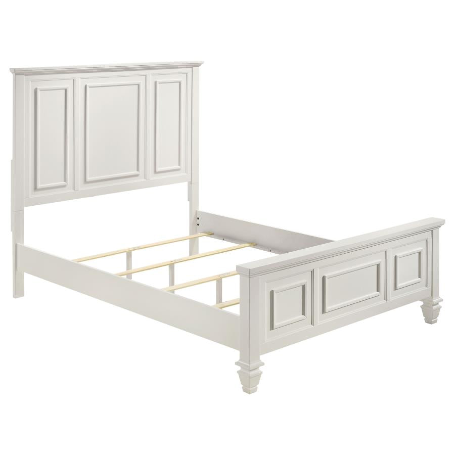 Sandy Beach Panel Bed with High Headboard
