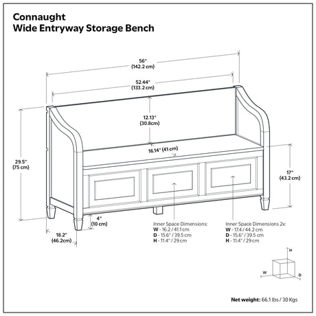 Connaught - Storage Bench - view 17