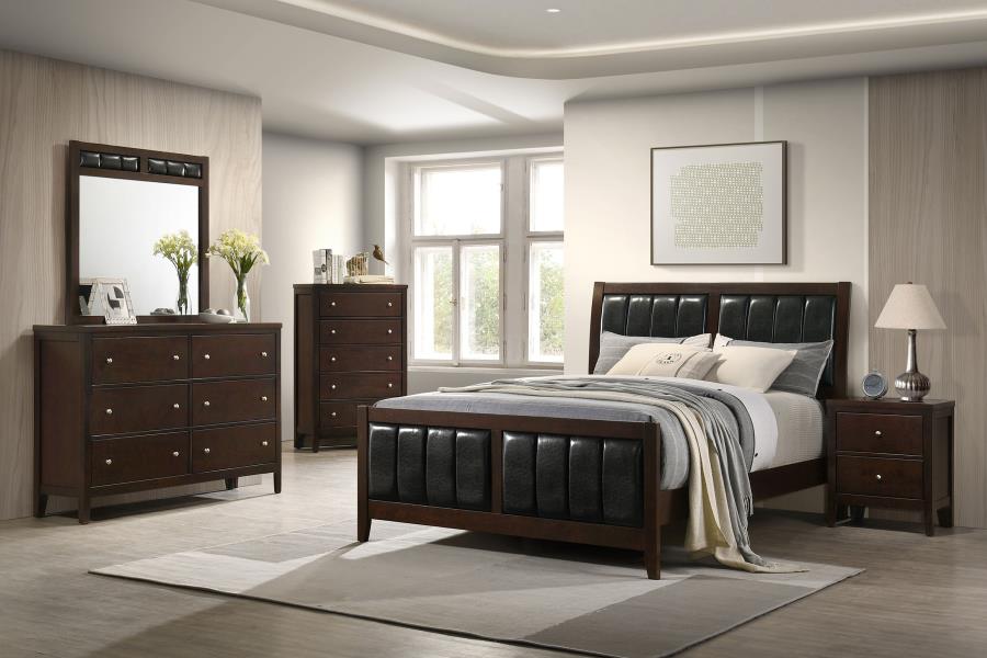 Carlton - 2-Drawer Nightstand - Cappuccino