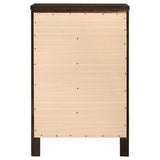 Carlton - 5-Drawer Bedroom Chest - Cappuccino
