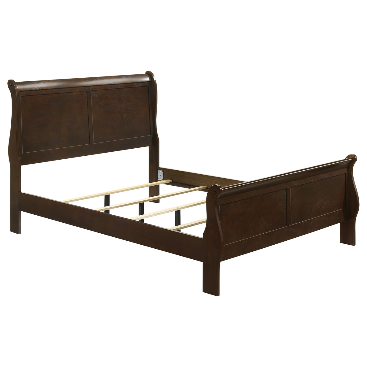 Louis Philippe - Panel Sleigh Bed