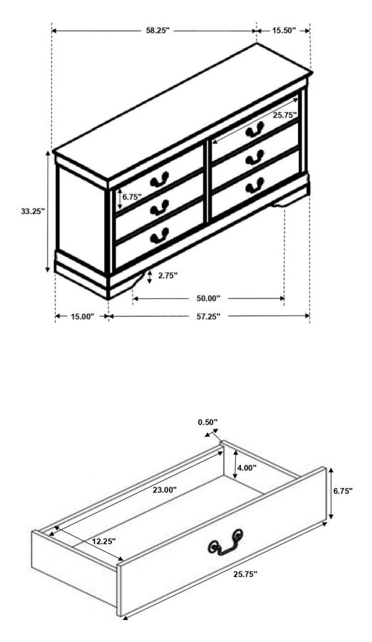 Louis Philippe - Traditional Bedroom Set