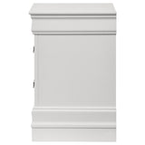 Louis Philippe - 2-Drawer Nightstand Bedside Table - White