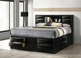 Briana - Wood Storage Bookcase Bed