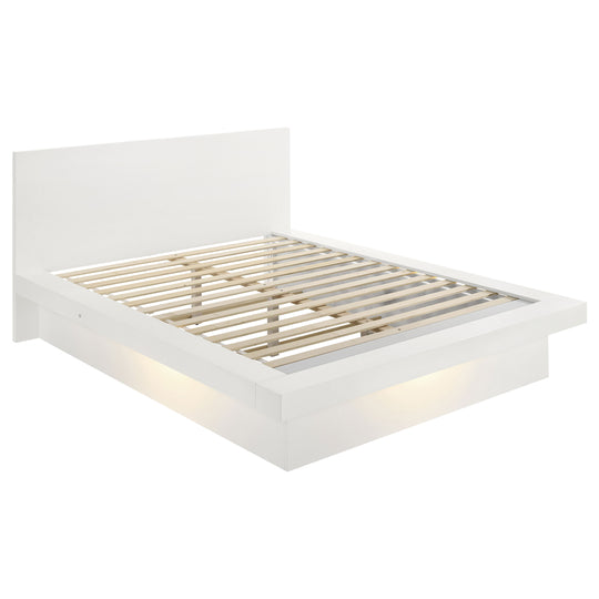 Jessica - Wood LED Panel Bed