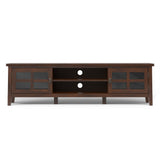 Artisan - Low TV Media Stand - Brown by Simpli-Home | Bel Furniture