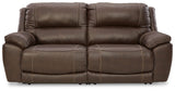Dunleith - Power Reclining Sectional Dark Brown 2 Pc. Power Reclining Loveseat by Signature Design by Ashley® | Bel Furniture