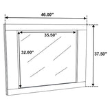 Felicity - Dresser Mirror - White High Gloss
