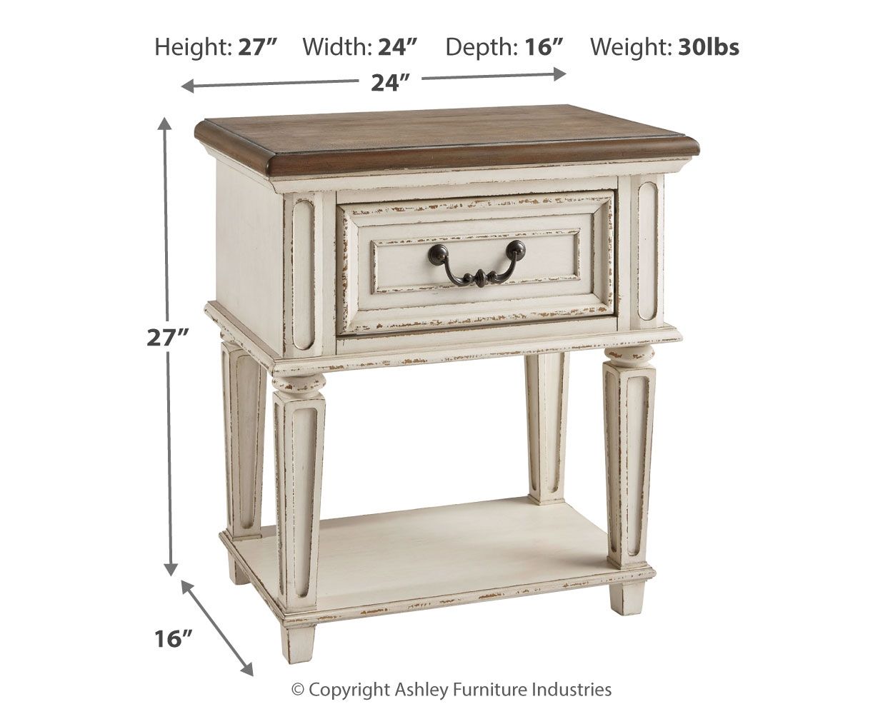 Realyn - Night Stand by Signature Design by Ashley® | BEL Furniture