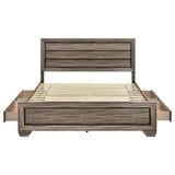 Kauffman - Wood Storage Panel Bed