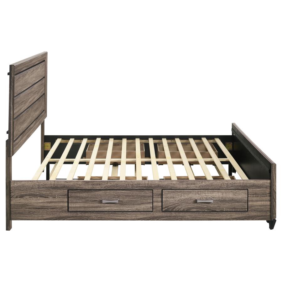 Kauffman - Wood Storage Panel Bed