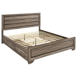 Kauffman - Wood Storage Panel Bed