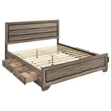 Kauffman - Wood Storage Panel Bed