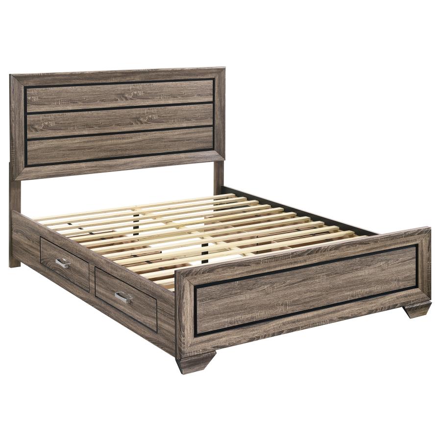 Kauffman - Wood Storage Panel Bed