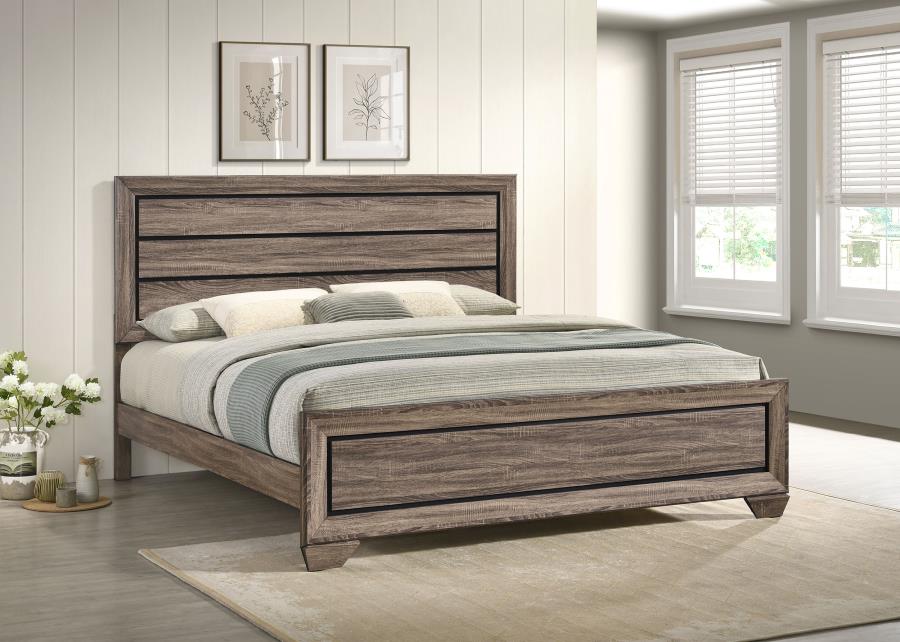 Kauffman - Wood Panel Bed